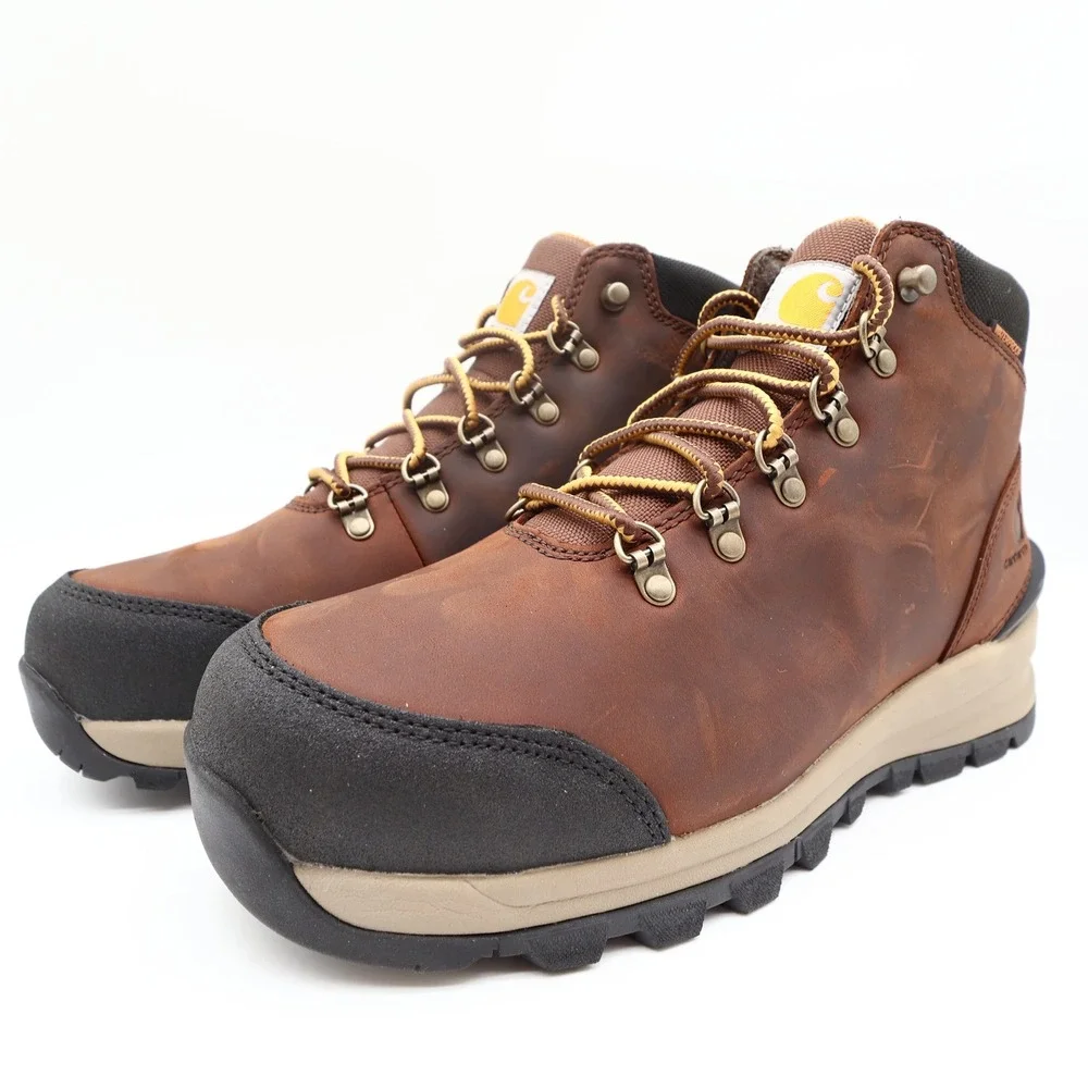 Carhartt Gilmore Work Boots Mens 10 M Brown Leather Alloy Toe Waterproof NWT